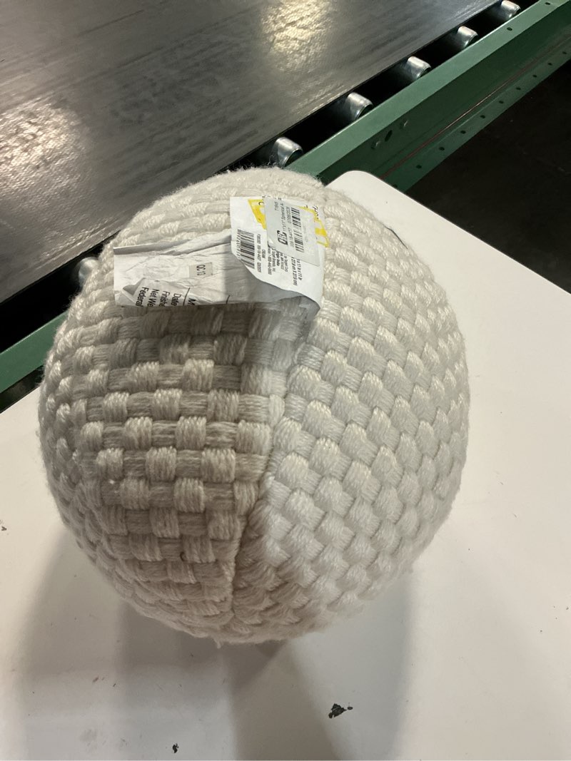 Condition photo showing Good Condition for 11"x11" spherical accent pillow ivory - threshold™