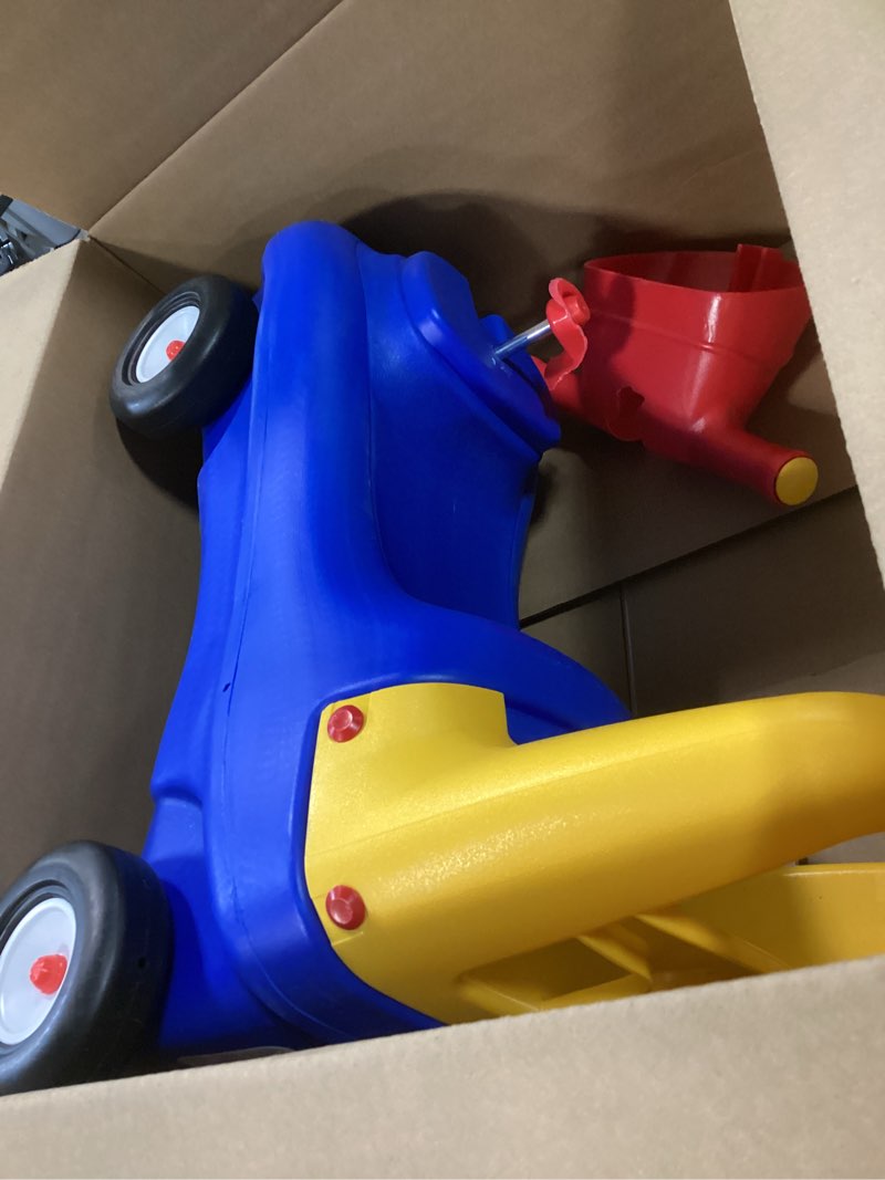 Condition photo showing As Is for Little Tikes Push and Ride Racer – (Amazon Exclusive), 22"L x 10"W x 17"H with screws