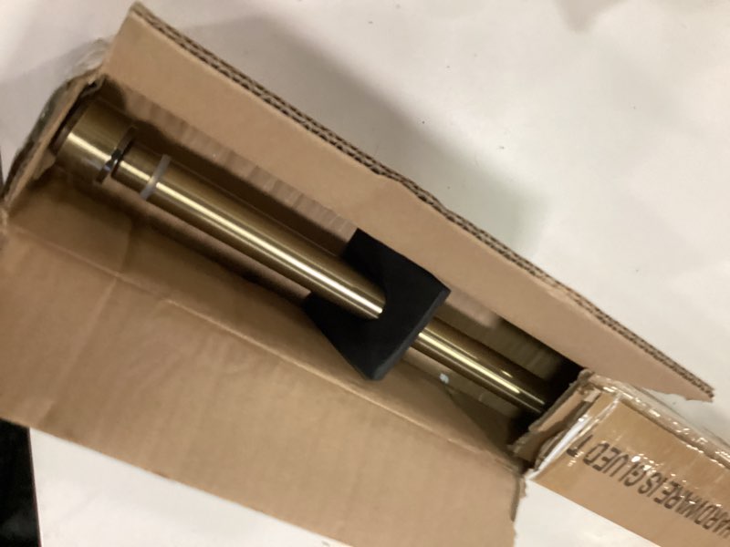 Condition photo showing Good Condition for Antique Bronze Curtain Rods for Windows 28 to 48", 1-Inch Curtain Rods with Aluminum Brackets and End Cap Finials, Adjustable Drapery Rods for Sliding Glass Door/Bedroom/Kitchen/Living Room Etc. Antique Bronze 28-48"