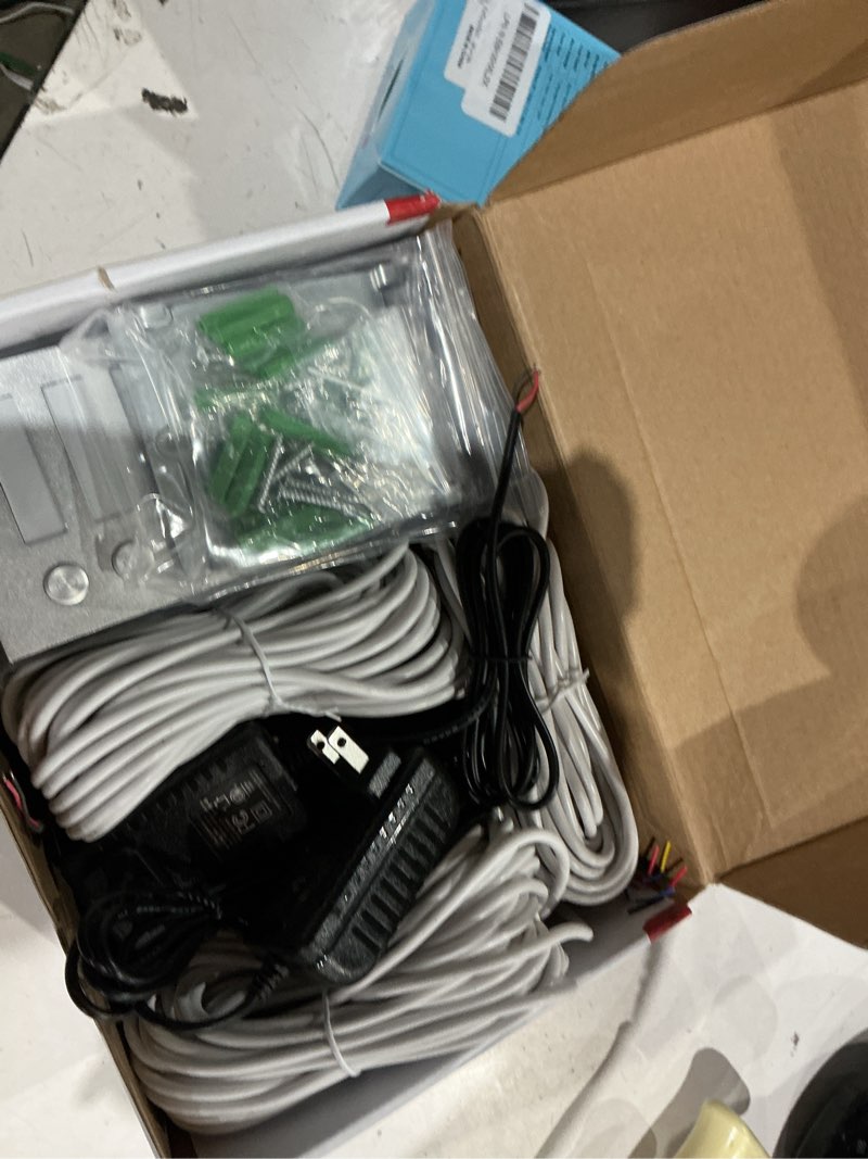 Condition photo showing Good Condition for wired video intercom system, 7 inch ring video doorbell with ir night vision support remote unlock, dual-way intercom for villa house office apartment with 1-camera and 3-monitor