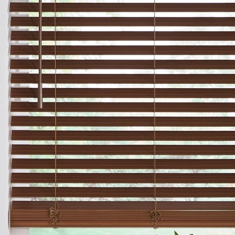 Cordless 2 Inch Faux Wood Blinds