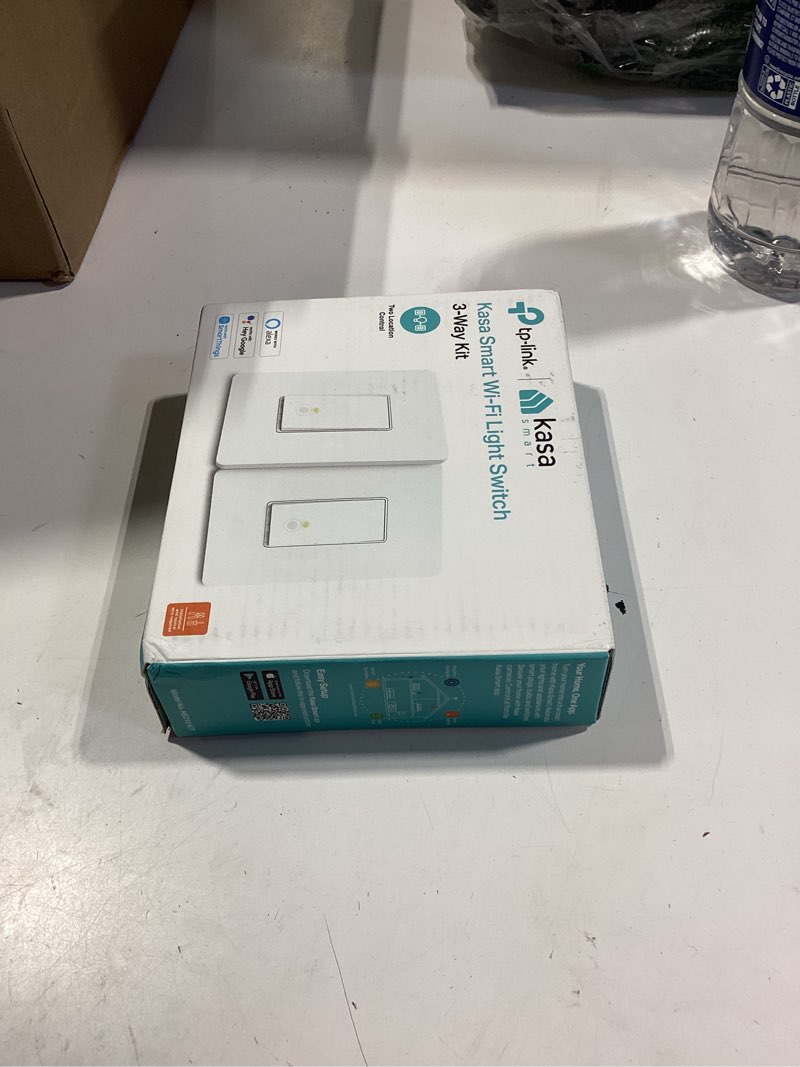 Condition photo showing New/Like New for kasa smart 3 way switch hs210 kit, needs neutral wire, 2.4ghz wi-fi light switch works with alexa and google home, ul certified, no hub required, white,2 count (pack of 1) original version 2 pack