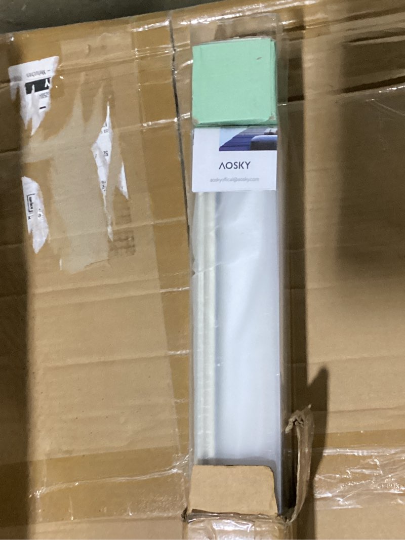 Condition photo showing New/Like New for aosky blackout roller shades cordless blinds for windows, free-stop shades with valance, thermal insulated fabric, uv protection, blinds for home and office (35.5" w x 72" h, linen beige linen beige 35.5"w x 72"h