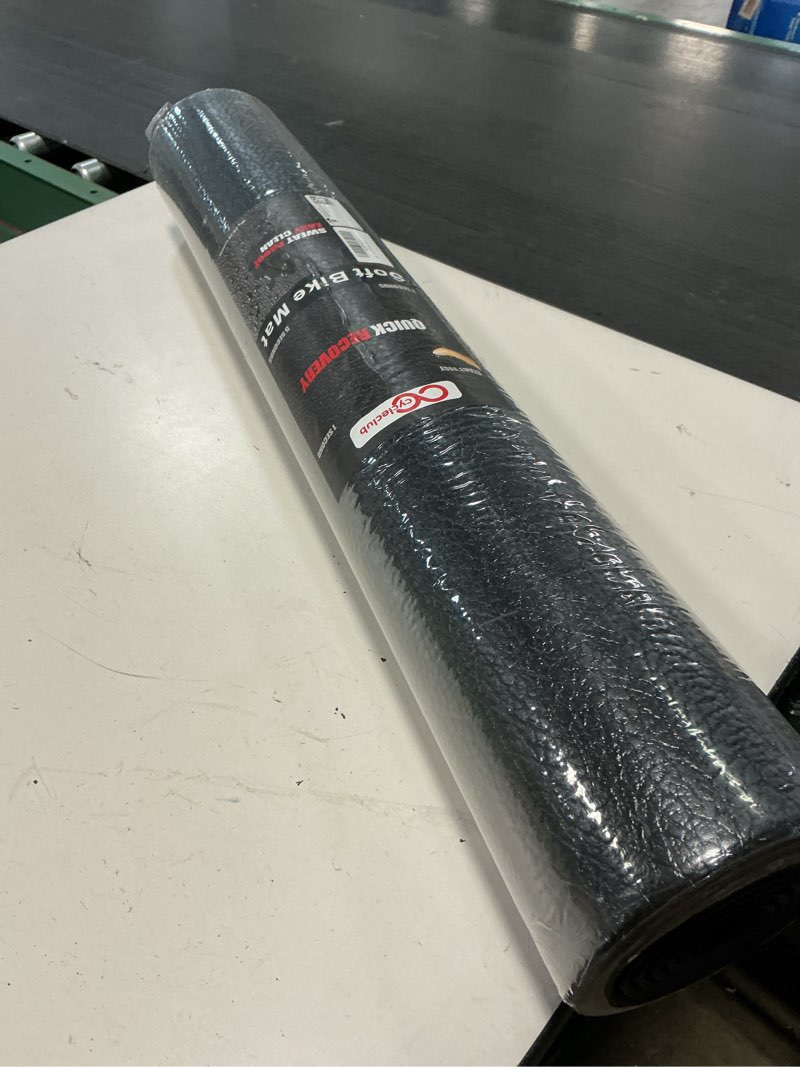 Condition photo showing New/Like New for cycleclub bike mat compatible with peloton bike,elliptical,treadmill mat, 6mm thick, under exercise bike trainer pad for indoor stationary spin bike gym equipment hardwood floor carpet protector 30" x 72" (updated 6mm soft)