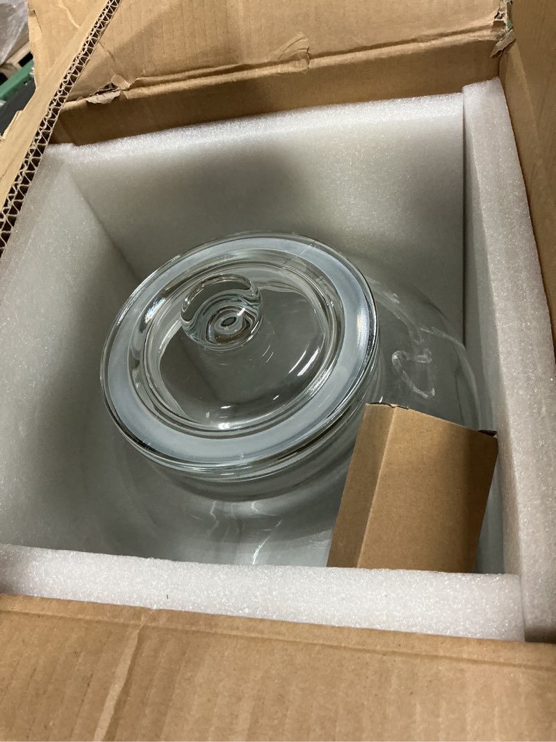 Condition photo showing Good Condition for newtay 5 gallon glass water dispenser countertop with glass lid and stainless steel spigot beverage drink dispenser airtight leakproof large jug for summer outdoor party juice kombucha
