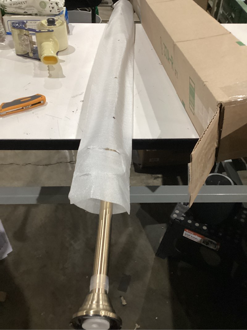 Condition photo showing Good Condition for Ivilon Tension Curtain Rod - Spring Tension Rod for Windows or Shower, 54 to 90 Inch. Warm Gold 54" to 90" Warm Gold