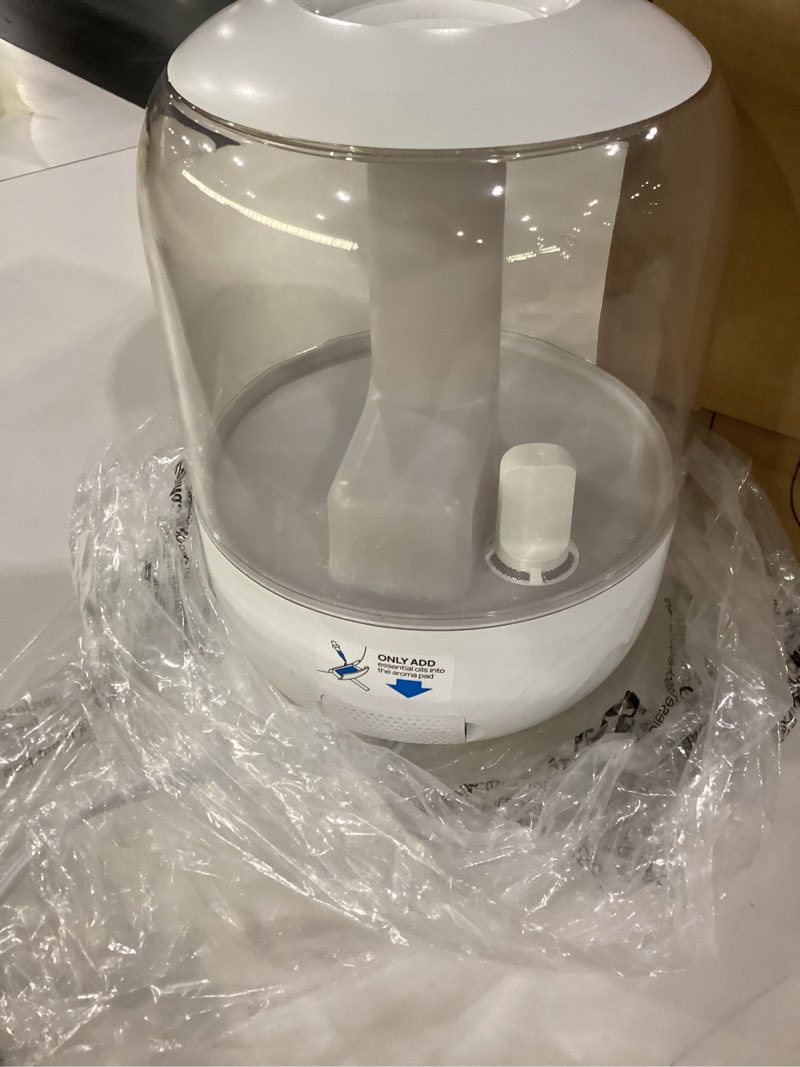 Condition photo showing Good Condition for dreo humidifiers for bedroom, 3l top fill 30h & 26db quiet runtime for large room, cool mist ultrasonic humidifier with humidity sensor, night light for home, baby, nursery, plants, new edition pearl white