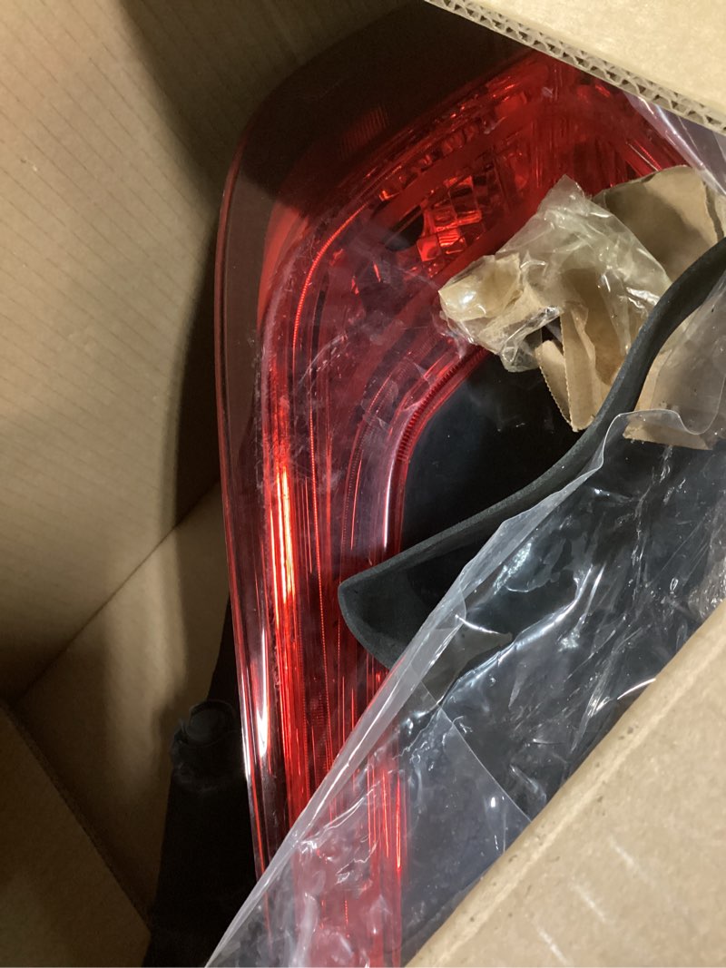 Condition photo showing As Is for led tail lights for honda civic hatchback type-r 2016-2020 rear tail lamps assembly with sequential turn signal drl reverse red lens brake light civic hatchback-red