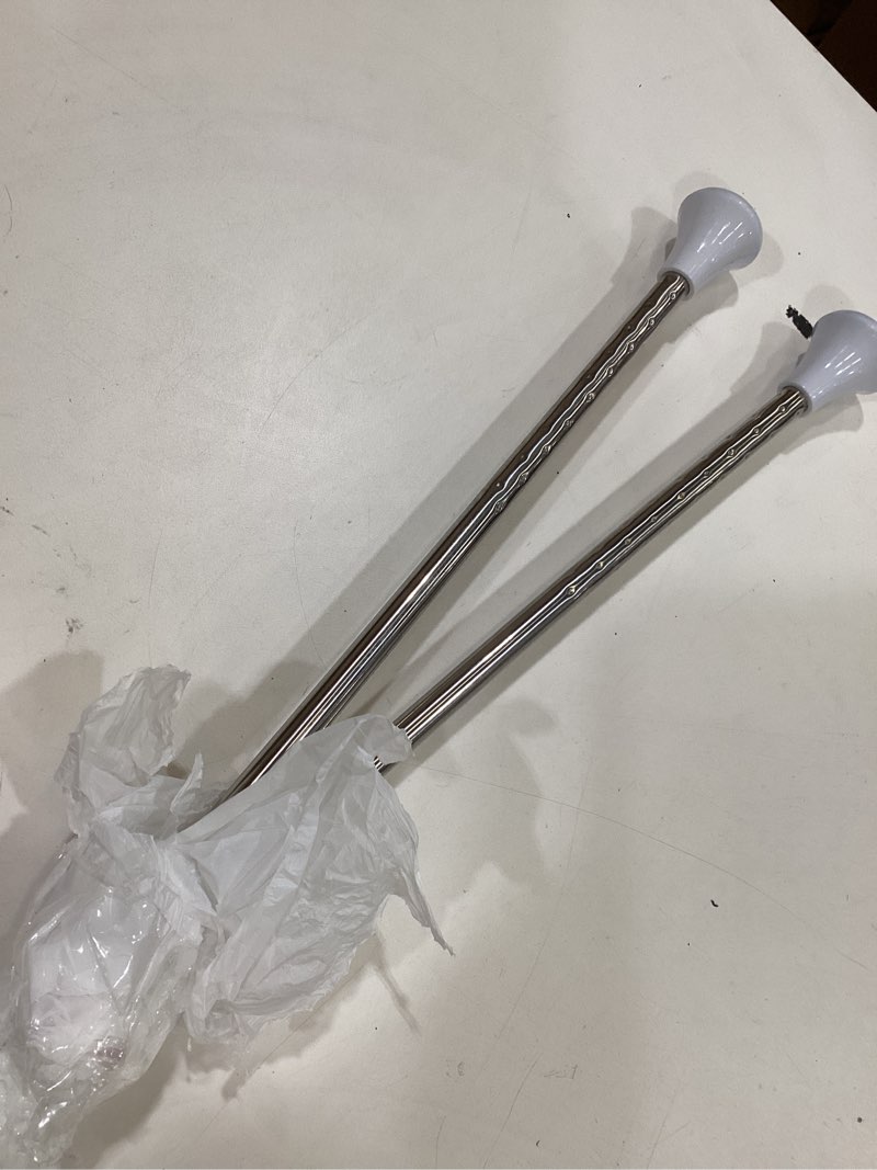 Condition photo showing As Is for aboat 21" white marching baton twirling mini shaft cheerleader dance baton (21 inch 2pack, white) 21 inch 2pack white