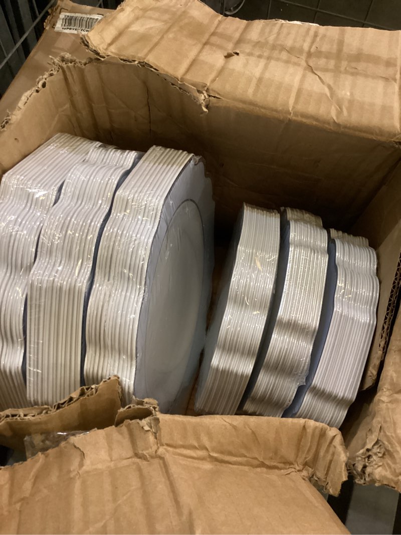 White plates
