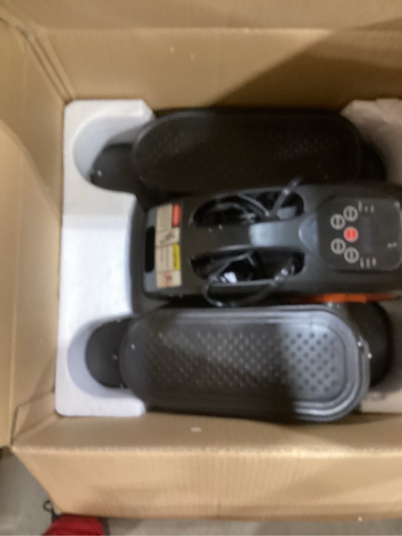 Condition photo showing As Is for Under Desk Elliptical Machine, Electric Elliptical Leg Exerciser for Seniors Fully Assembled, Quiet & Portable Electric Seated Pedal Exerciser with Remote Control & 12 Adjustable Speeds Small