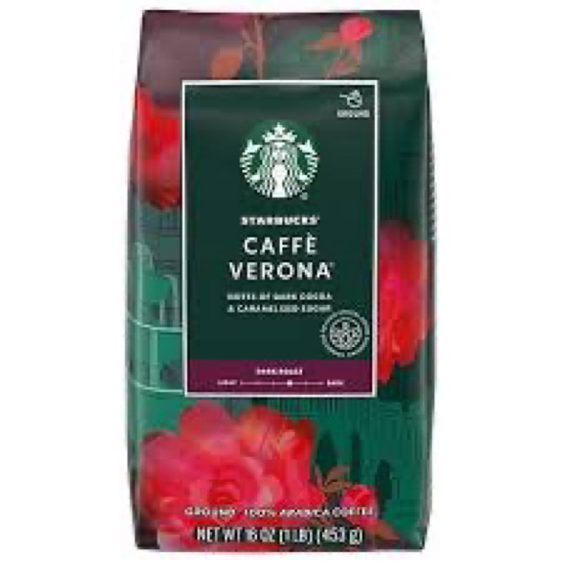 ( best by 29 JAN 2025)Starbucks 11018131 1lb Dark Cafe Vernoa Ground Coffee