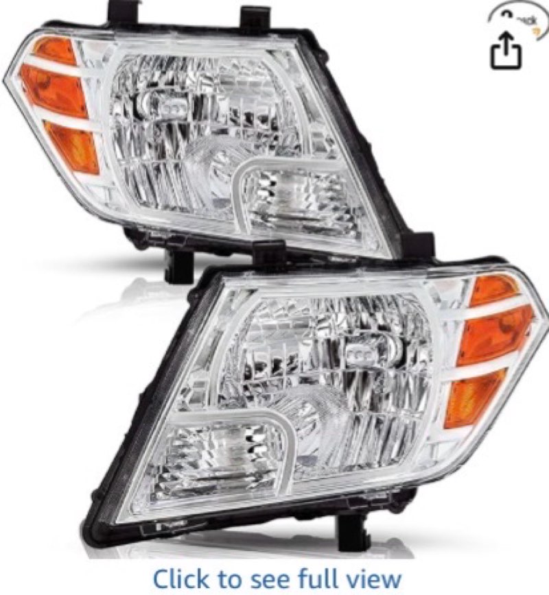 Headlights Assembly Compatible with Nissan 2009-2021 Frontier Headlamps, Halogen Type Replacements f