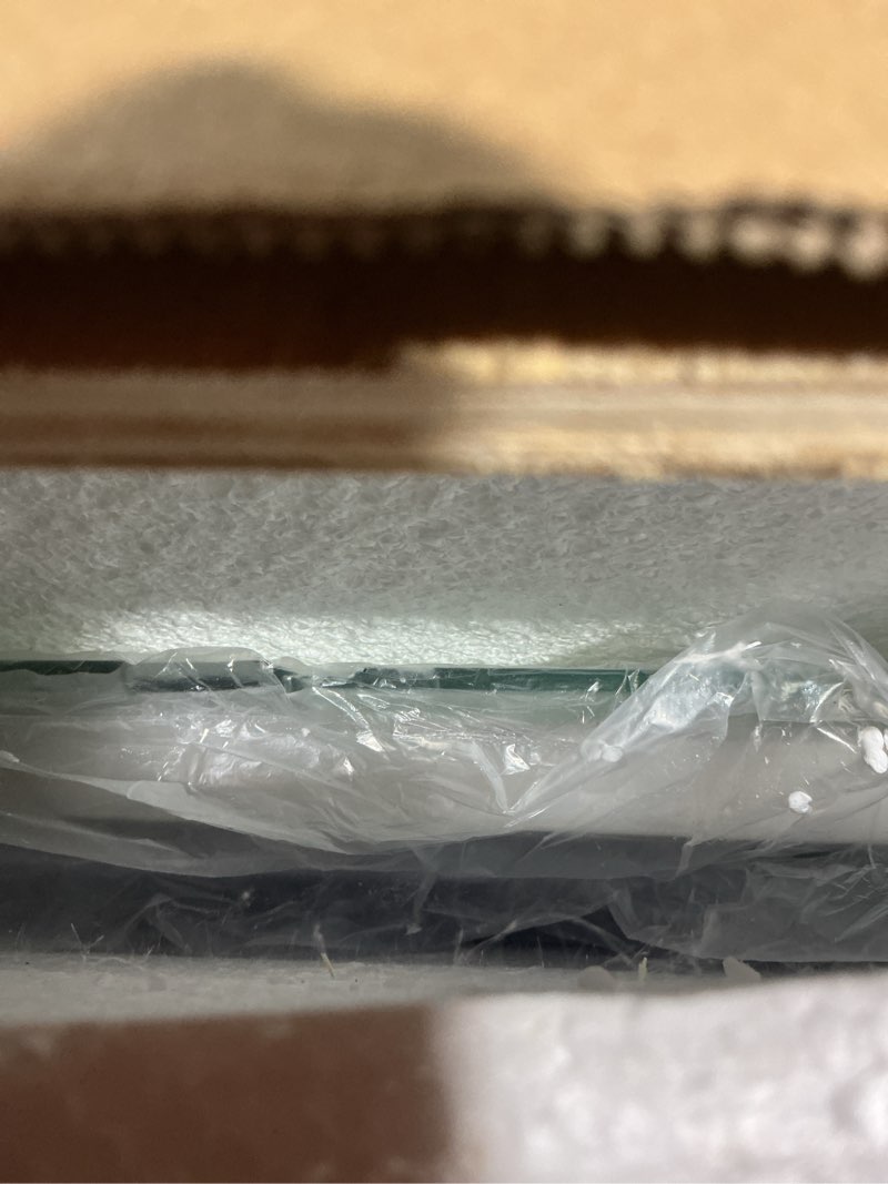 Condition photo showing As Is for Niccy Arched LED Bathroom Mirror, 40"x30" Arch Frameless Frontlit & Backlit Mirrors for Wall, Arched Lighted Vanity Mirrors with Memory Function for Bathroom Bedroom, Defogger 3 Color, Explosion-Proof Frameless 40"L x 30"W