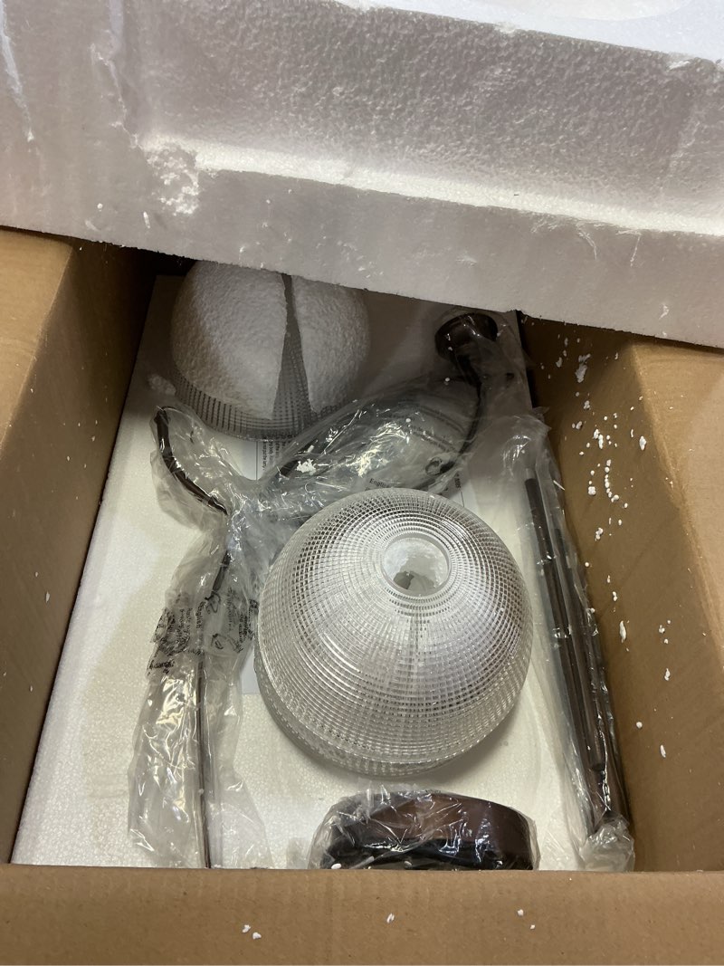 Condition photo showing Good Condition for 3-Light Oil Rubbed Bronze Pendant Light for Kitchen Island Farmhouse Dining Room Chandelier Over Table Adjustable Hanging Light Fixtures with Crystal Glass for Living Room Hallway Entryway 3 Light Oil rubbed bronze pendant light
