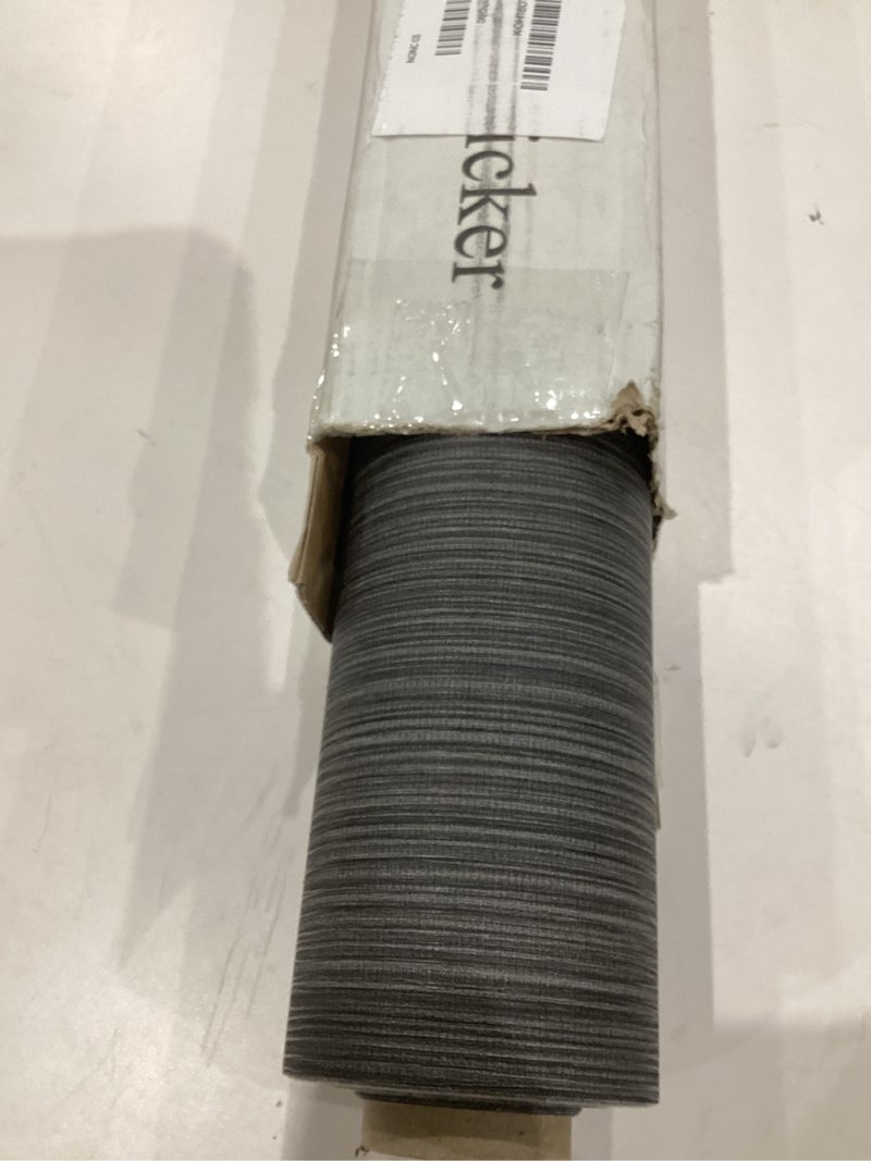 HyunHome Black Grasscloth Wallpaper Peel and Stick Fabric Linen Textured 24"x394" Classic Faux Grass