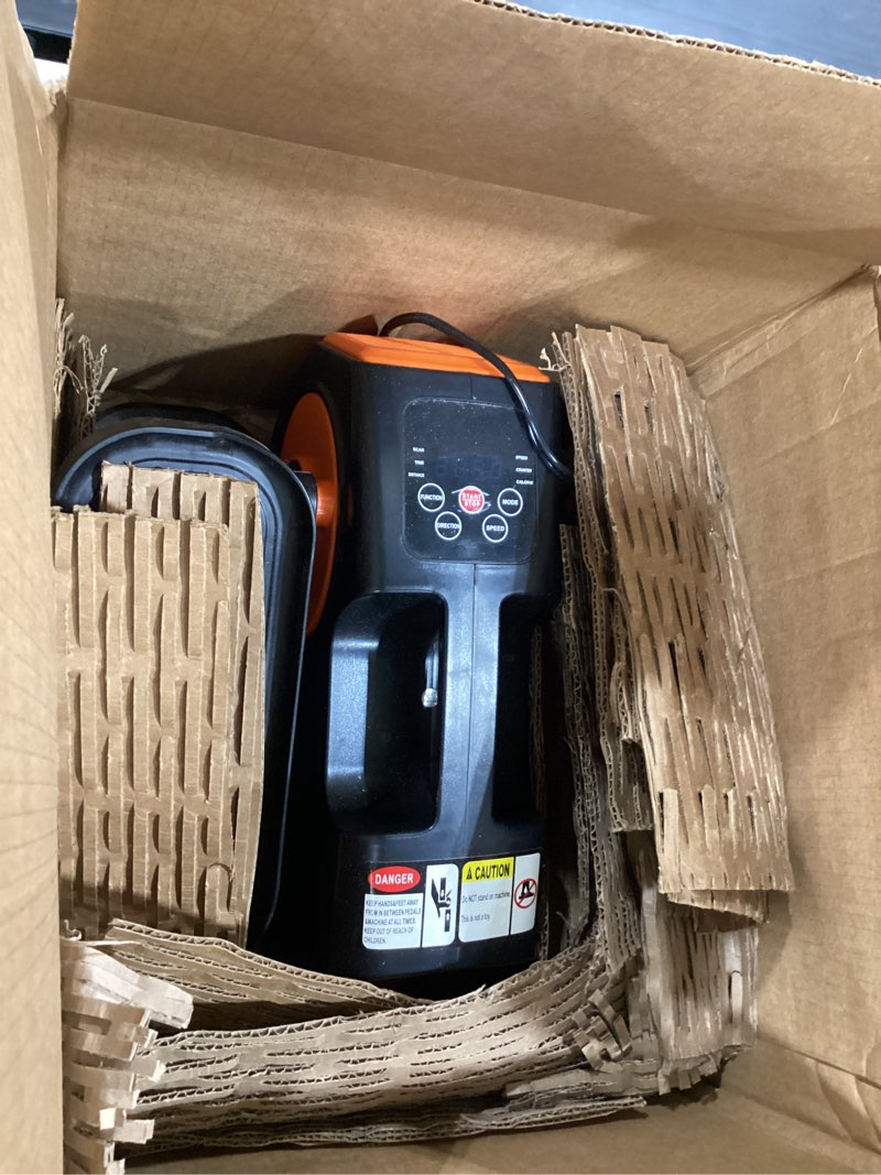 Condition photo showing As Is for Under Desk Elliptical, Elliptical Leg Exerciser for Seniors, Home Portable Elliptical with Remote Control and 12 Adjustable Speeds, Electric Seated Pedal Exerciser Black