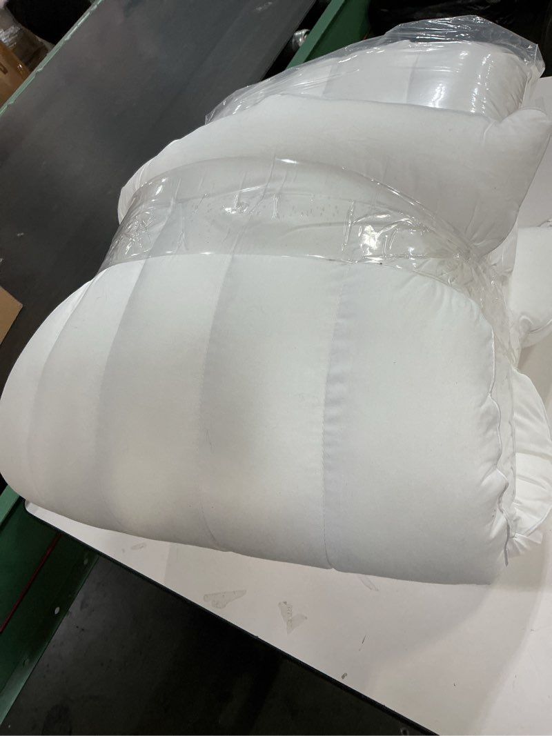 Condition photo showing As Is for MINUPWELL 2 Packs Ultra Flat Pillows for Sleeping Thin, 7D High Support 2.5 inch Height Ultra Thin Pillows,Slim Bed Pillows for Stomach Sleeper,King Size -18x36 in White King(Pack of 2)