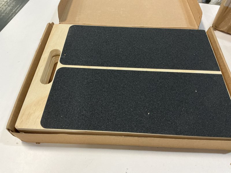 Condition photo showing Good Condition for Slant Board for Calf Stretching, Adjustable Wooden Incline Board with Anti-Slip EVA Base, 300LB Capacity Portable Calf Stretcher for Physical Therapy, Squats, Ankle & Heel Support at Home/Gym