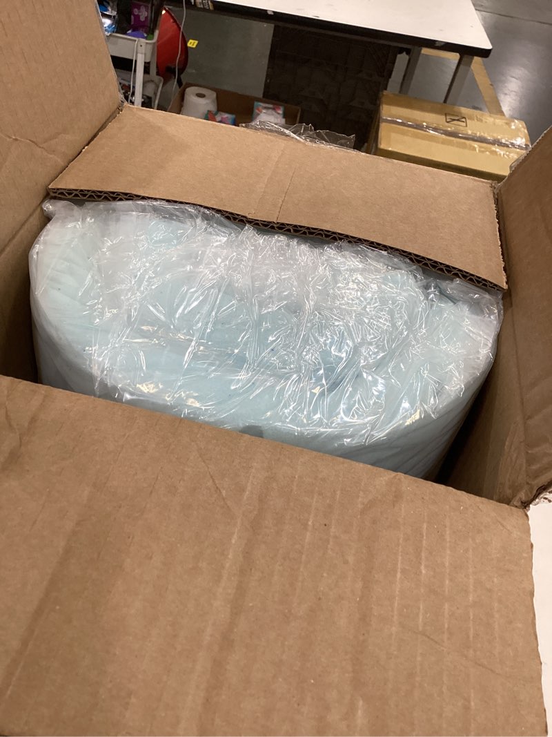 Condition photo showing New/Like New for egohome 2 inch queen memory foam mattress topper, cooling gel infused & pressure relieving pad in a box, dorm room essentials, certipur certified, blue