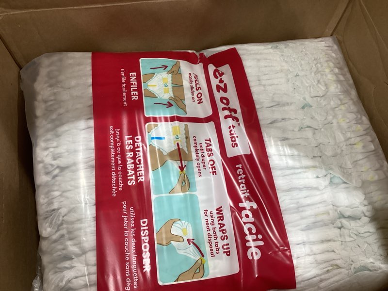 Condition photo showing Good Condition for pampers swaddlers diapers, size 3 (13-26 lbs), 168 count, absorbent, keeps baby dry and comfortable, skin safe disposable baby diaper size 3 168