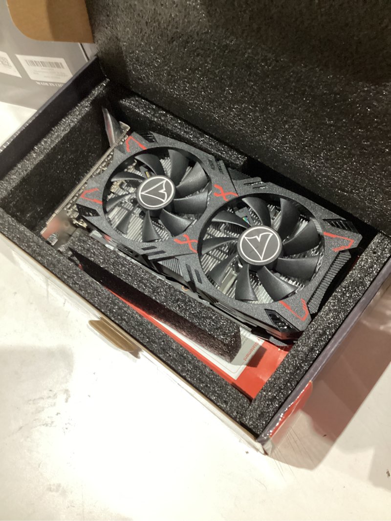 Condition photo showing New/Like New for Radeon RX 5500 XT Graphics Card, 8GB GDDR6 128 bit RDNA Architecture 1717/1845 MHz (Base/Boost Clock) DirectX 12 HDMI DP PCIe4.0 for 1080p Gaming & Streaming (RX 5500 XT)