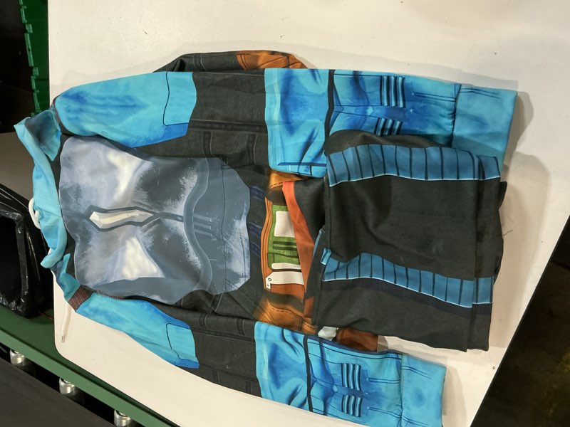 Condition photo showing Good Condition for adult unisex women men costume hoodie pants costume mens halloween cosplay hoodies sweatshirt lounge sets small blue