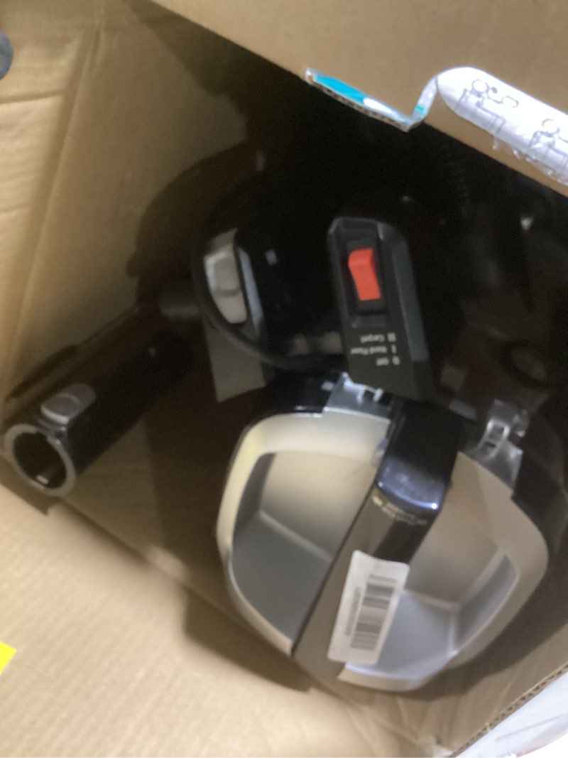 Condition photo showing As Is for shark zu102 rotator pet upright vacuum with powerfins hairpro & odor neutralizer technology, charcoal, 2.9 l dust cup powerfins+odor neutralizer technology