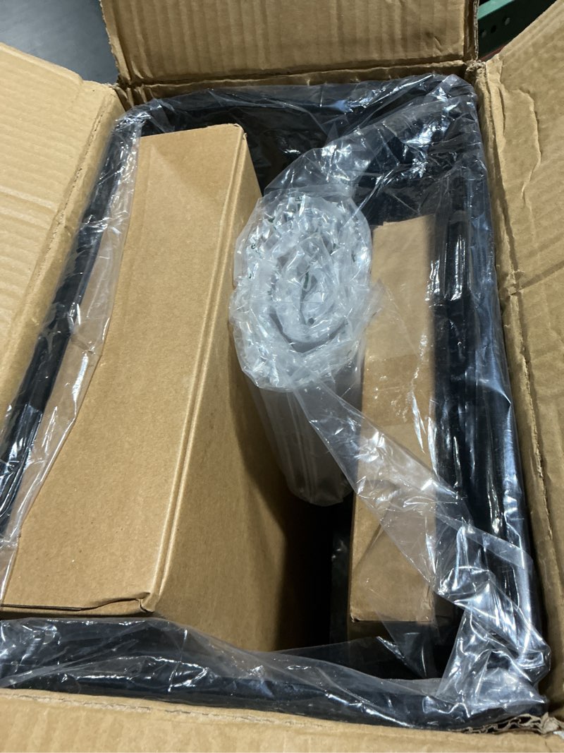 Condition photo showing As Is for Maltenl Pull Out Trash Can with Lid for Kitchen Cabinets, 35 Qt Under Sink Garbage Bin with Soft-Close Full Extension Slides, Hidden Kitchen Waste Recycling Bin, 11" Wide, Black