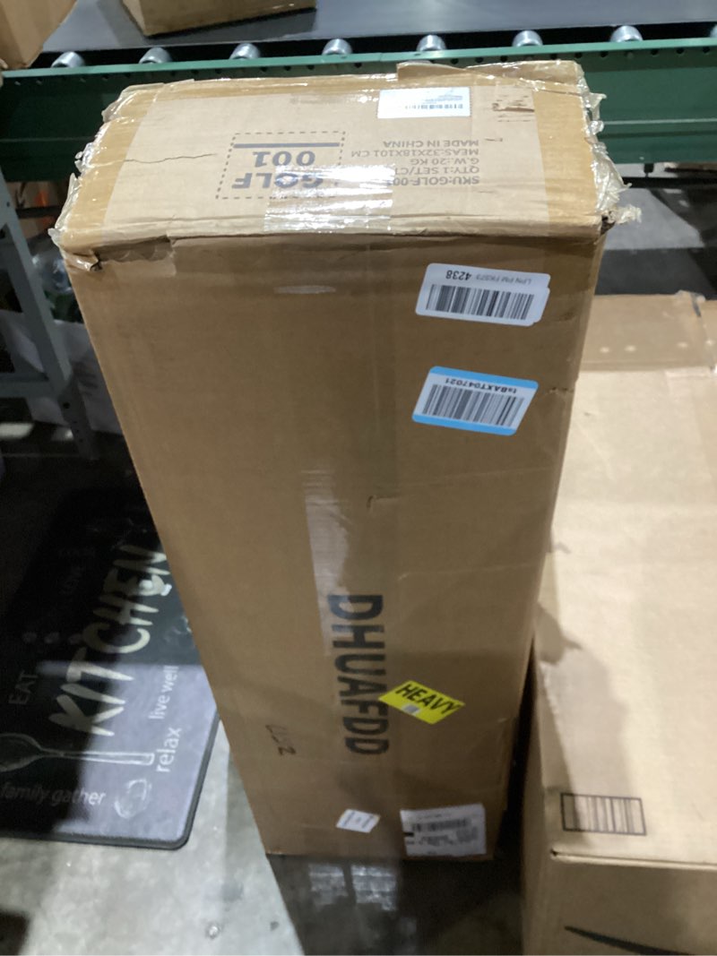 Condition photo showing New/Like New for Golf Hitting Net with Impact Screen 10 X 8 ft Golf Net with HD Simulator Screen & Target Cloth for Home Backyard Garage Golf Simulator Cage for Swing Training Indoor Outdoor Use