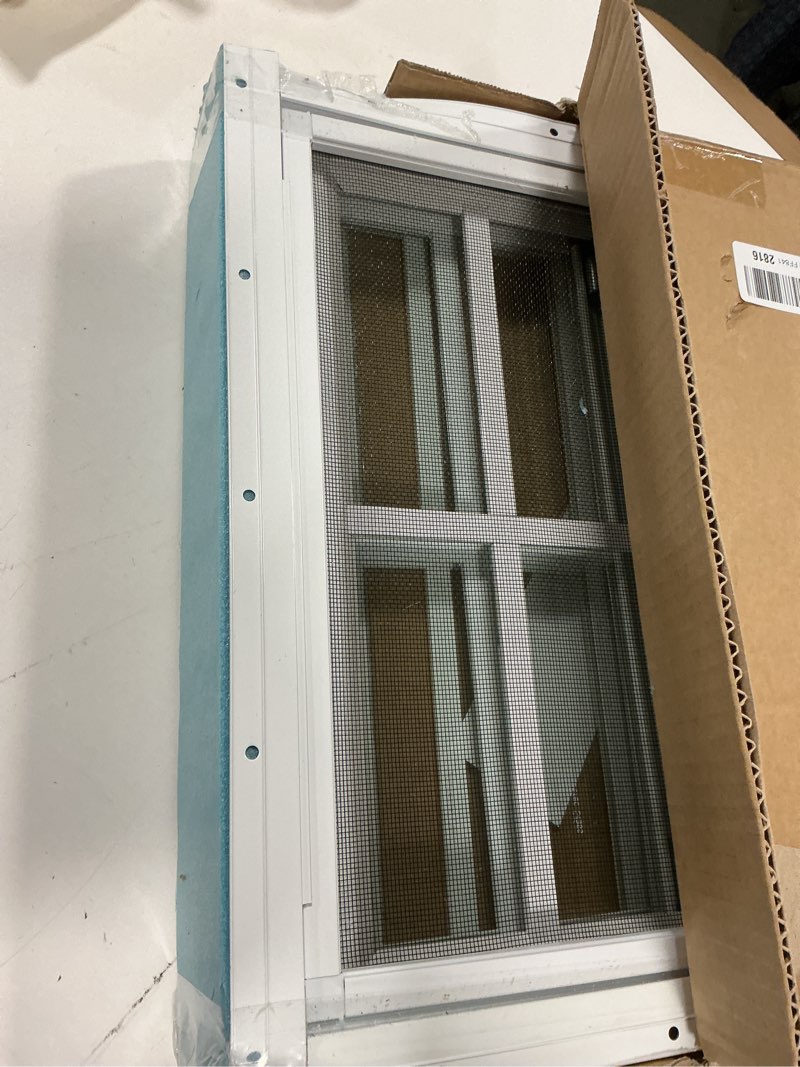 Condition photo showing Good Condition for 2 Pack Shed Window 16"X16" White Flush Mount Household Windows with Tempered Glass and Fiberglass Screen for Shed Chicken Coop Playhouse and Garage 2PCS-16X16'' White