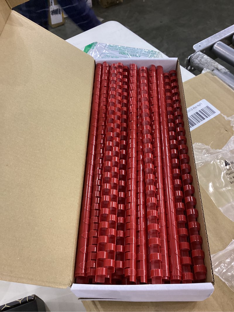 PATIKIL 10mm (3/8") Plastic Binding Combs, 100 Pcs 21 Rings Comb Binding Spines 60 Sheet Capacity Le