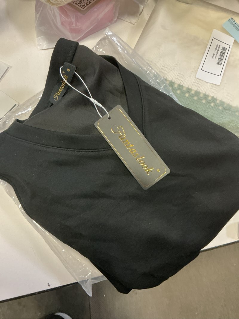 Condition photo showing New/Like New for fantaslook womens two pieces sets summer outfits tank tops and wide leg pants matching sets casual loungewear size medium