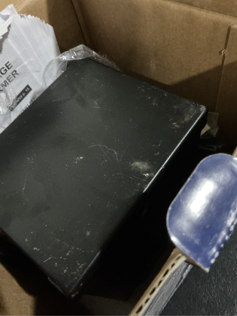 Condition photo showing As Is for harbor breeze 60 -watt multi-tap transformer landscape lighting transformer with digital timer and dusk-to-dawn sensor