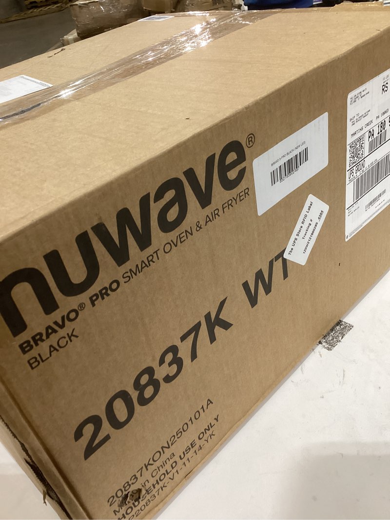 Condition photo showing Good Condition for Nuwave Bravo Pro Convection Air Fryer Toaster Oven Combo, 2025 New and Improved, 10-in-1, 50°-450°F Temp Controls, Quick & Even Crisp Technology, 21Qt Capacity, Black, PFAS Free