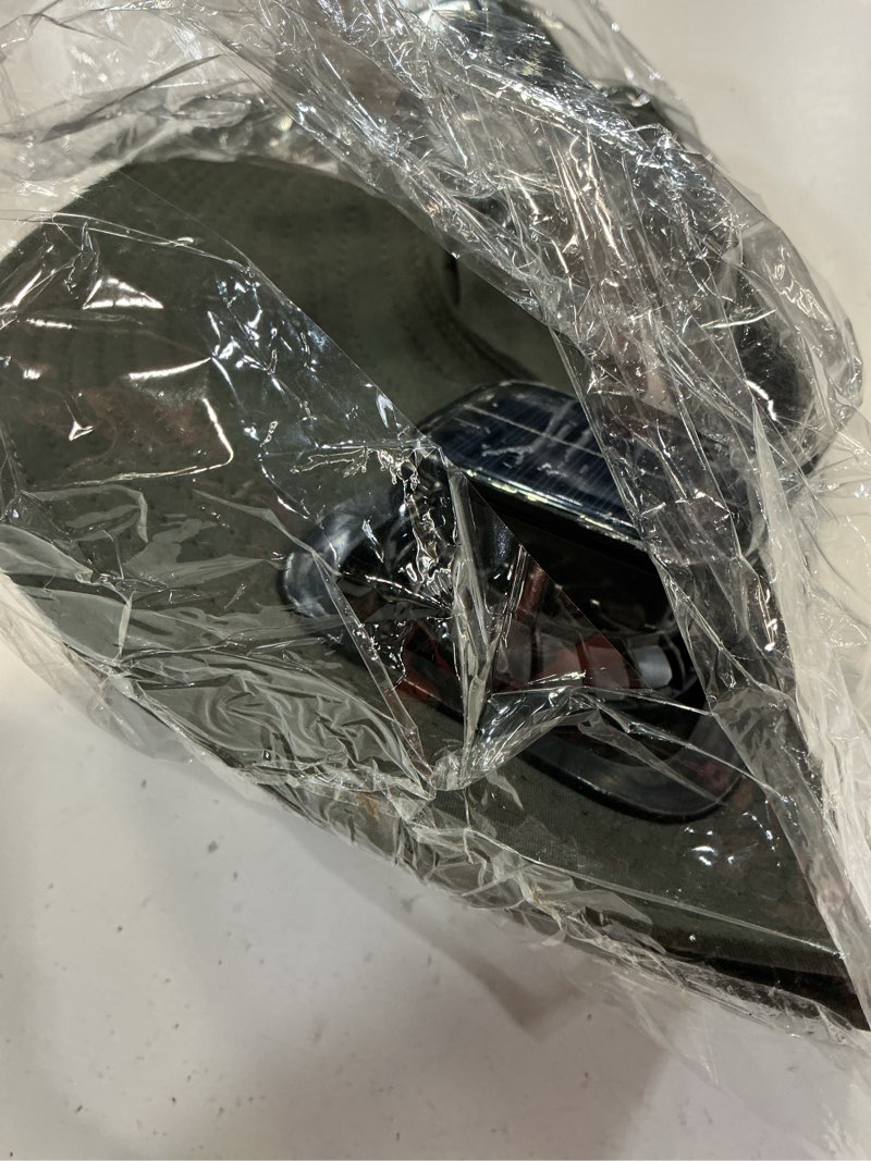 Condition photo showing Good Condition for solar panel powered fan built in wide brim outdoor fishing hat usb solar charging,2-in-1 upf 50+ wid