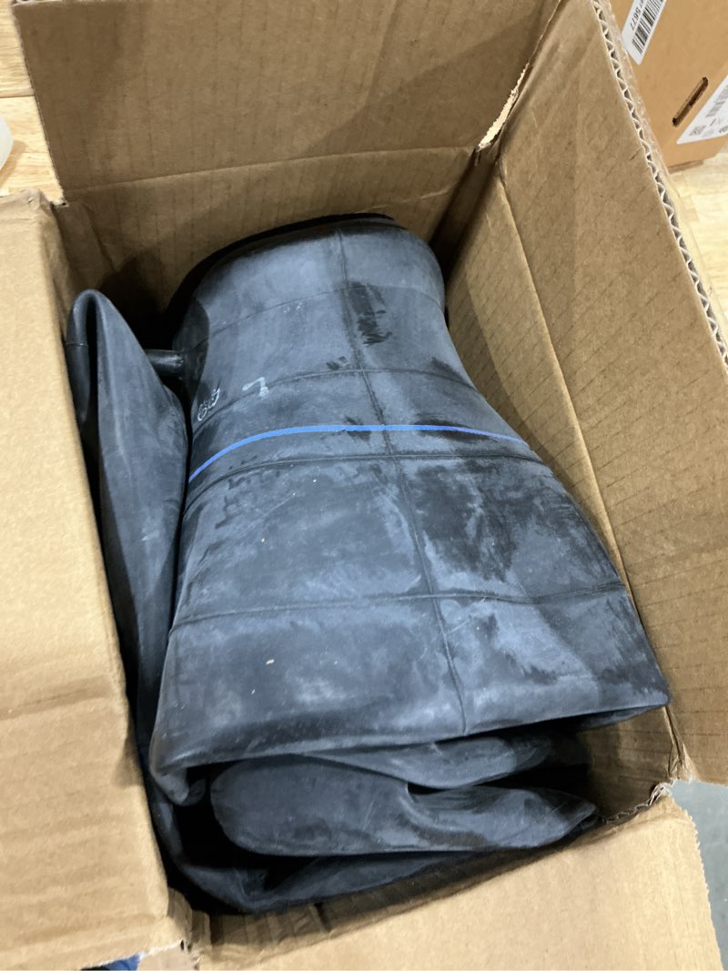 Condition photo showing As Is for improvedhand 20x8.00-8" to 20x10.00-8" tire inner tubes with tr13 straight valve stem, heavy duty premium inner tubes for lawn mowers, tractors, hand trucks, wheelbarrows, trolleys, wagons 20×8.00/10.00-8