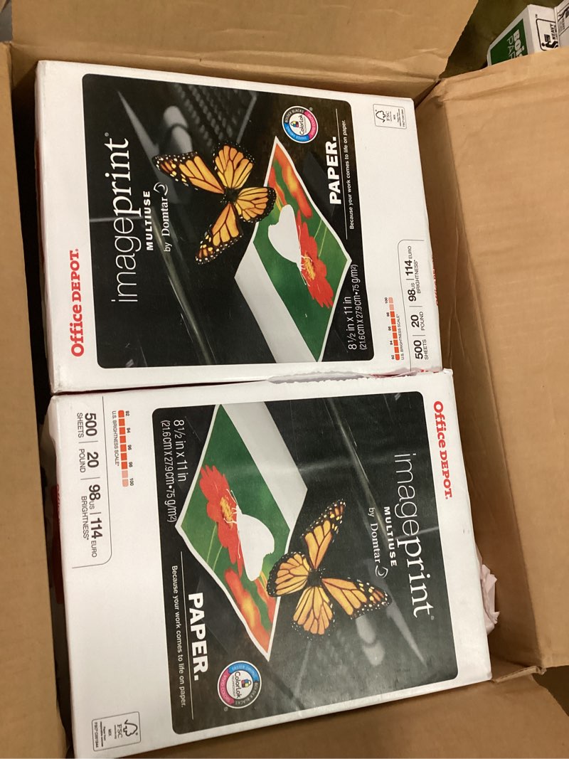 Condition photo showing Good Condition for Office Depot® ImagePrint® Multi-Use Printer & Copy Paper, 10 Reams, White, Letter (8.5" x 11"), 5000 Sheets Per Case, 20 Lb, 98 Brightness, FSC® Certi