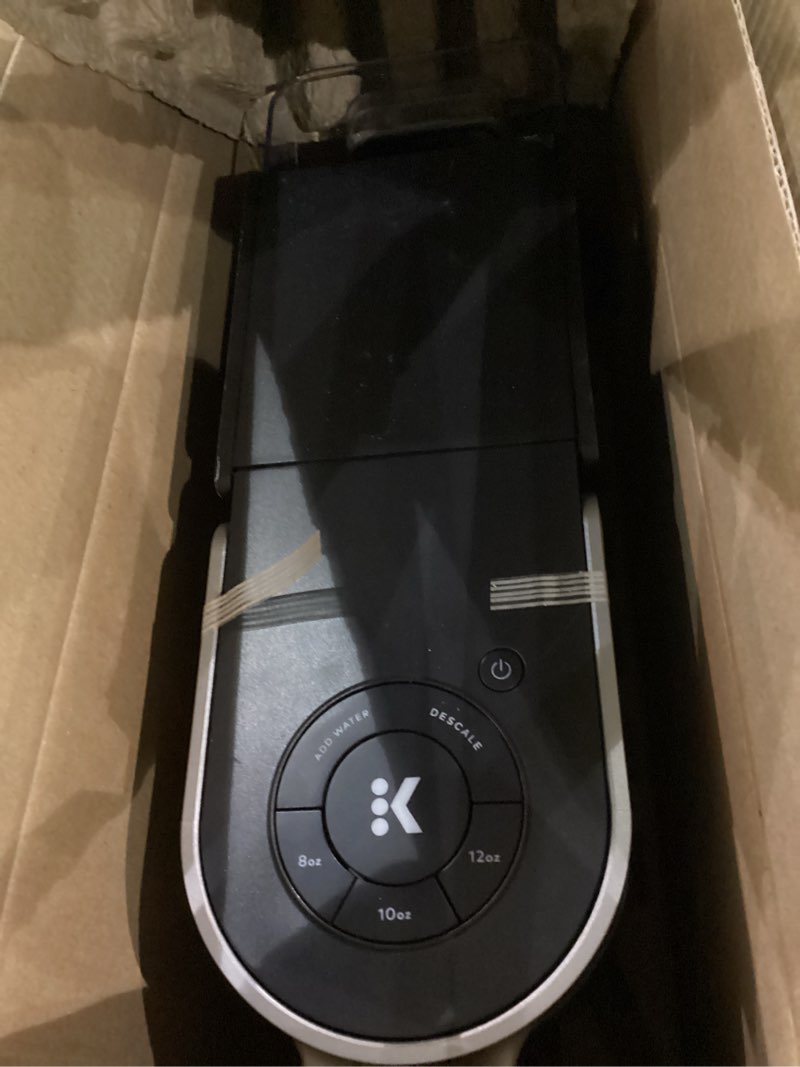 Condition photo showing As Is for Keurig K-Slim Single Serve K-Cup Pod Coffee Maker, Multistream Technology, 3 Brew Sizes, Slim and Sleek Design, 46oz Removable Reservoir, Black