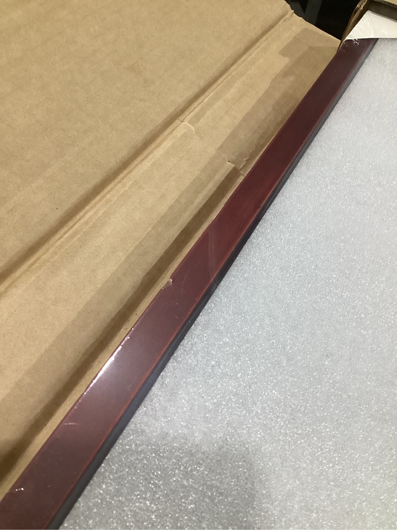 Condition photo showing Good Condition for 16x20 large shadow box frame, jersey frame display case with grade a natural pine wood acrylic front and metal hanger shadowbox frame display depth of 1",cherry red