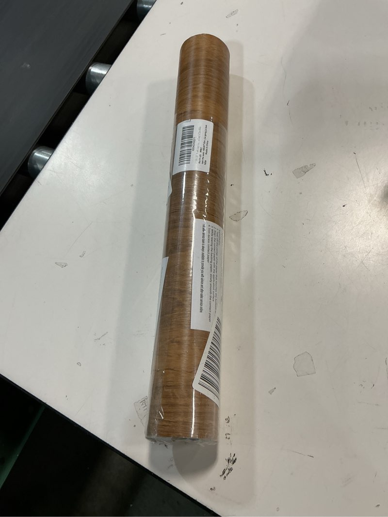 Condition photo showing Good Condition for COSNIGHT Wood Grain Contact Paper with Tools, Peel and Stick Wallpaper, Self Adhesive Wall Paper for Countertop Drawer Shelf Liner Cabinet Easy to Clean 15.7In x 393In 15.7" x 393" Brown+Tools