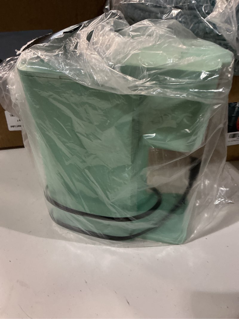 Condition photo showing Good Condition for tastyle mini hot and iced coffee maker single serve, for k cup and ground, 6 to 14 oz brew sizes, with recipe book, for home, travel, rv, office and dorm, mint