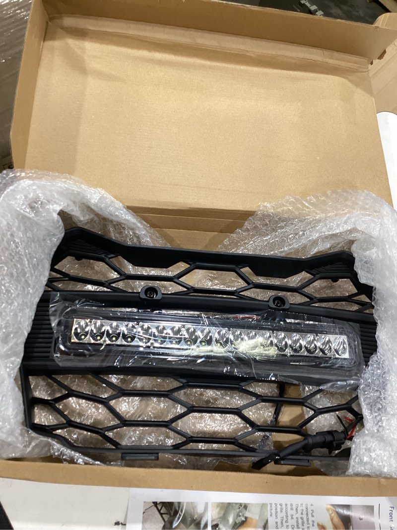 Condition photo showing Good Condition for front grille with led light bar for honda talon 1000r/1000x/1000x-4 (2022-2024), abs plastic waterproof bumper mesh grille with bright adjustable led lights, off-road accessories (1pcs)