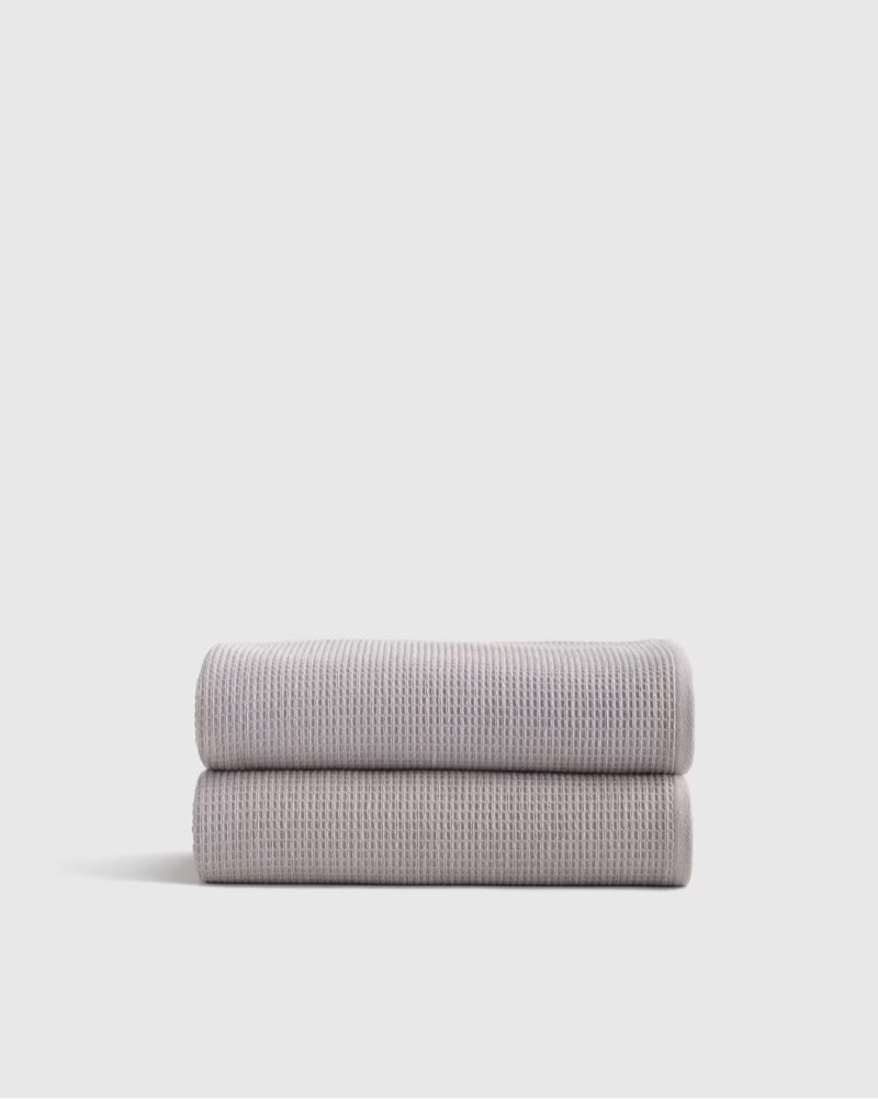 turkish waffle terry bath towel (set of 2)