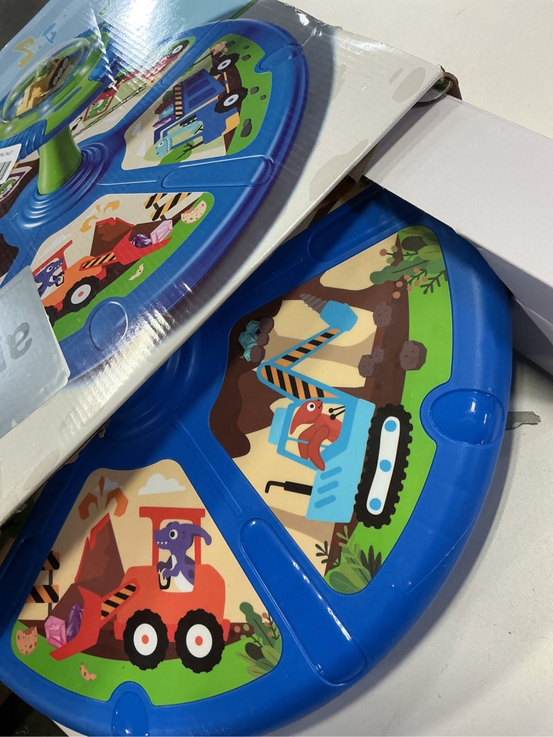 Condition photo showing Good Condition for Lehoo Castle Dinosaur Sit and Spin Toys for Toddlers 1-3 Boys Birthday Gift, 360° Toddler Spinning Seat with Lights and Music, Sensory Toys for Boys Age 2-4 Blue