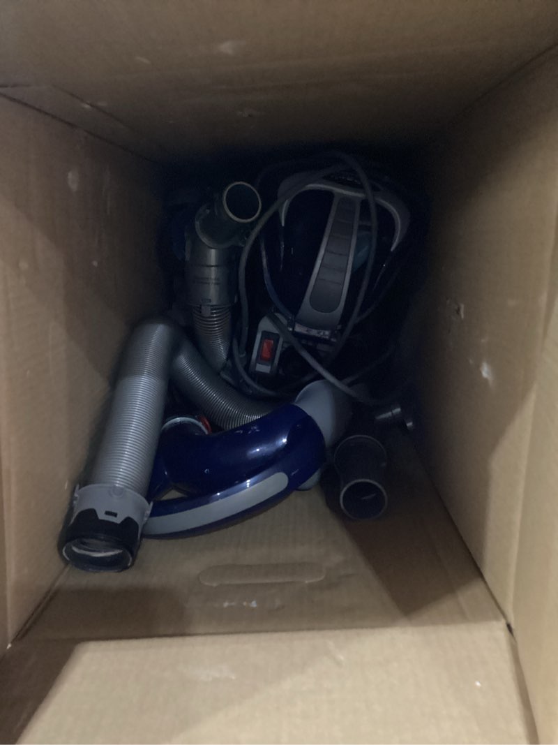 Condition photo showing As Is for USED NOT TESTED Shark AZ2002 Vertex Powered Lift-Away Upright Vacuum with DuoClean PowerFins, Self-Cleaning Brushroll, Large Dust Cup, Pet Crevice Tool, Dusting Brush & Power Brush, Silver/Rose Gold DuoClean PowerFin (Rose Gold)