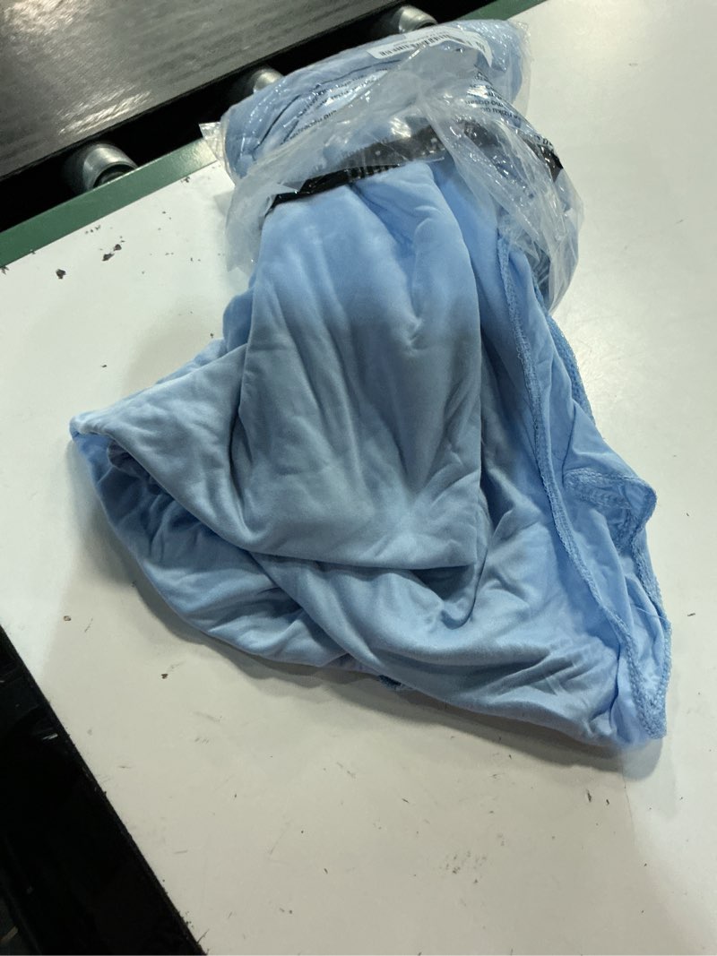 Condition photo showing Good Condition for 8 x 10ft baby blue backdrop curtain for baby shower blue photo backdrop curtains wrinkle free drapes for backdrop soft long curtains for backdrop decoration birthday parties wedding baptism, 2 panels w4' x h10'(2 panels) baby blue