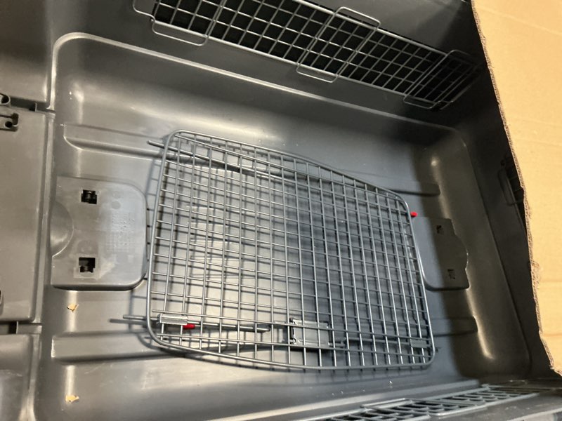 Condition photo showing As Is for Elevon Plastic Kennels, Plastic Dog Crate, Airline Approved Pet Carrier for Dogs and Cats Longer Traveling, Large