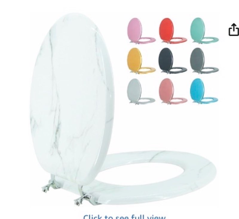 round toilet seat wood toilet seat prevent shifting with zinc alloy hinges american standard size toilet seat easy to install also easy to clean(round,marble)