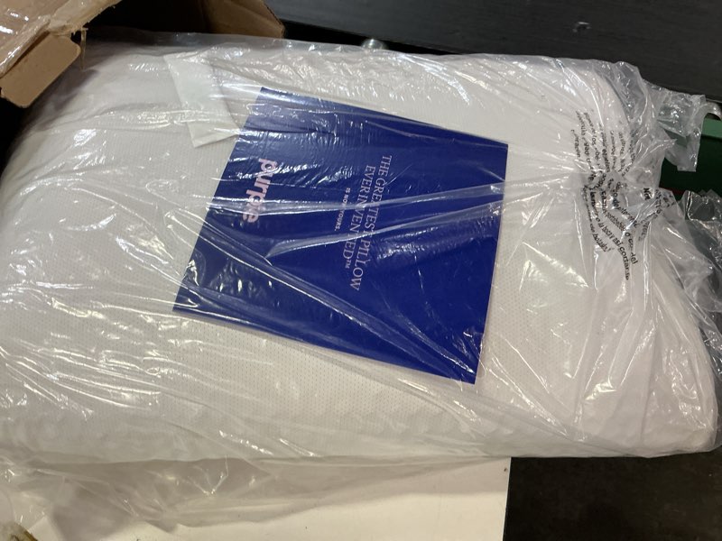 Condition photo showing Good Condition for purple harmony pillow – standard, medium feel, med height - talalay latex foam cooling pillow for combo or side sleepers, 360º hex gelflex grid for no-pressure support and luxurious weightless feel standard – medium